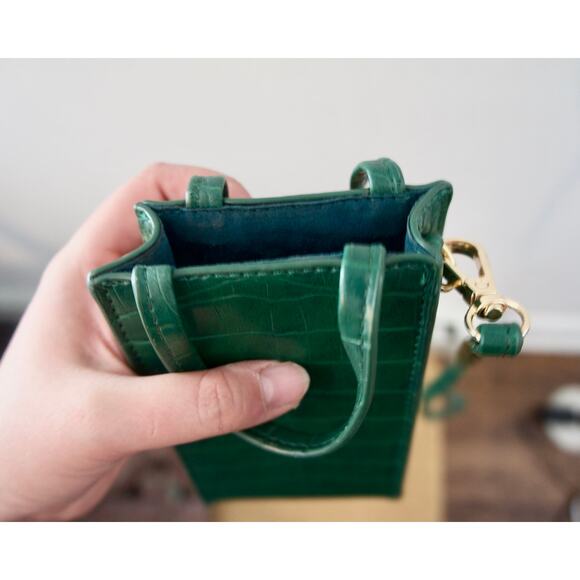Emerald Green mini bag/ phone bag by Siizu - Picture 6 of 7